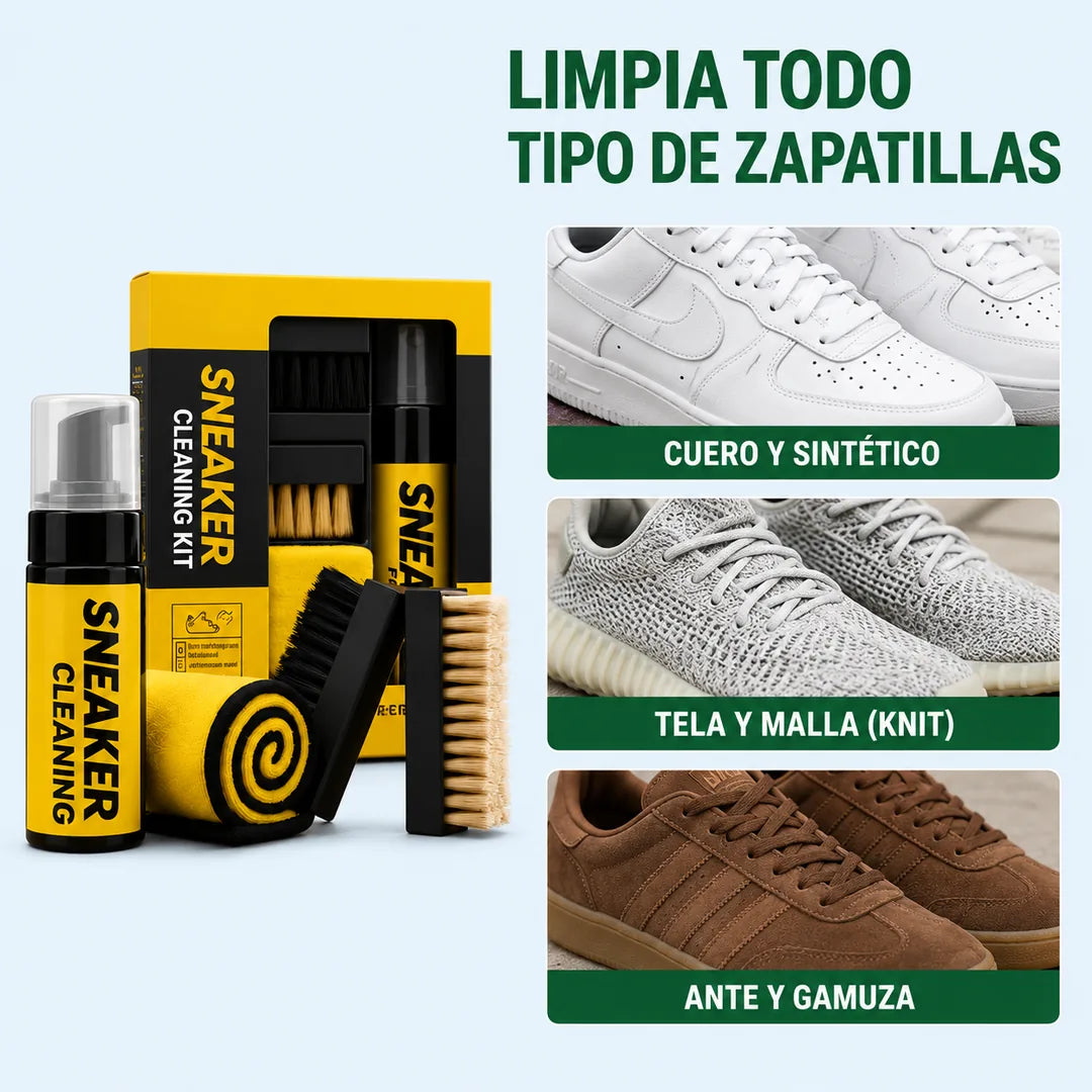Kit limpieza de zapatillas: para todo tipo de zapatillas