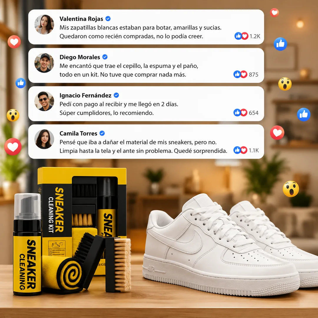 Reseñas de clientes del kit de limpieza de zapatillas