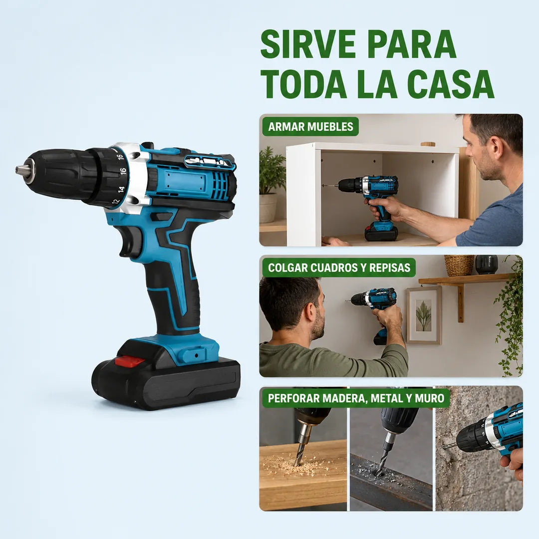 Taladro inalámbrico: para qué sirve en la casa