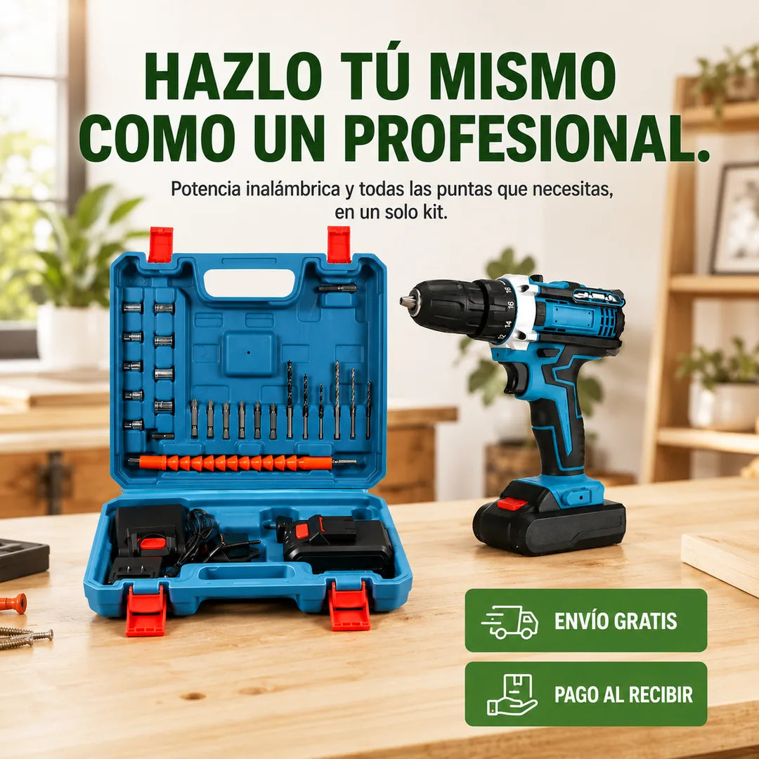 Taladro inalámbrico: envío gratis y pago al recibir