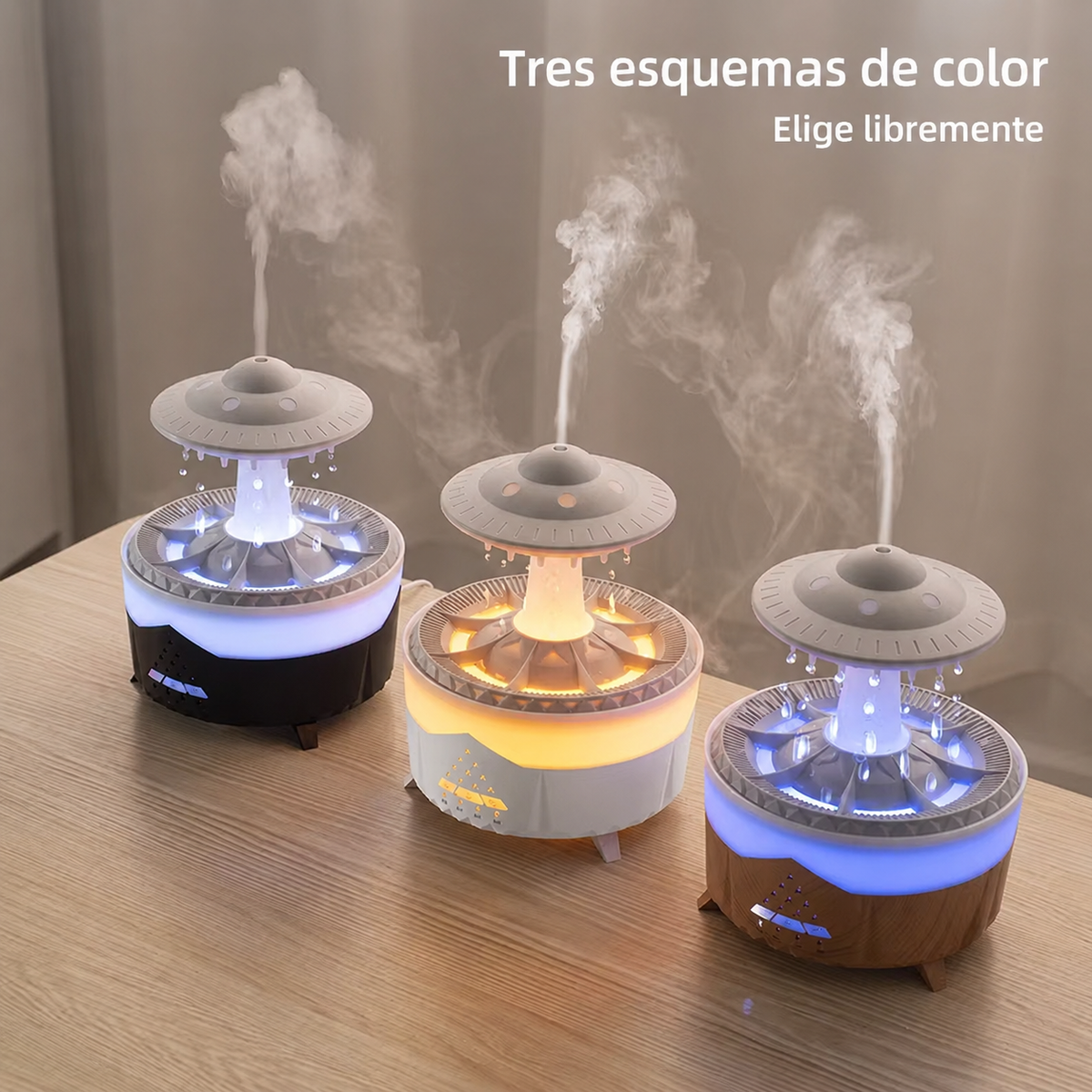 Humidificador difusor de aromas hongo DEKORU — info
