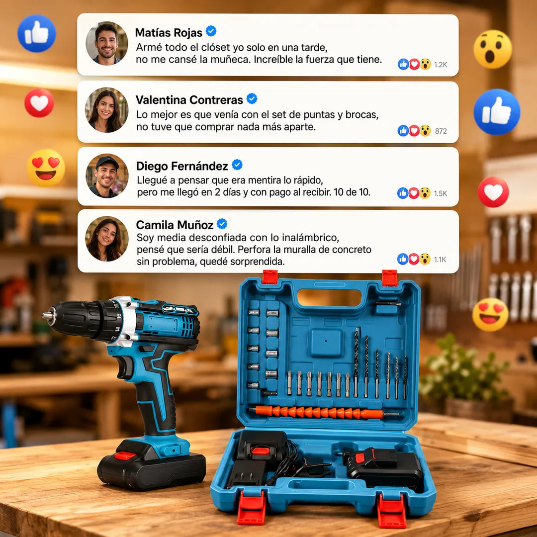 Reseñas de clientes del taladro inalámbrico
