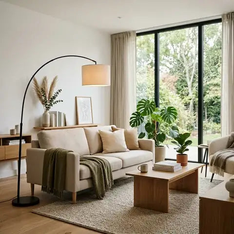 Living moderno con objetos de lifestyle DEKORU